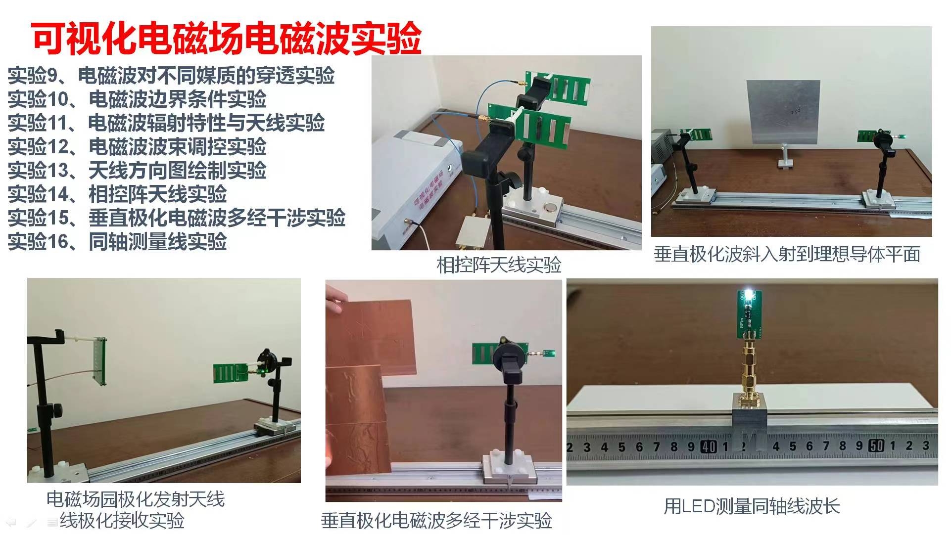 电磁场电磁波可视化教学实验系统